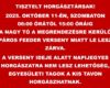 Nagy tó lezárás 2025.10.11. 06:00-15:00