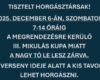 Nagy tó lezárás 2025.12.06-án, szombaton, 7-14 óráig
