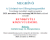 Rendkívüli közgyűlés 2025. november 02. 08:30